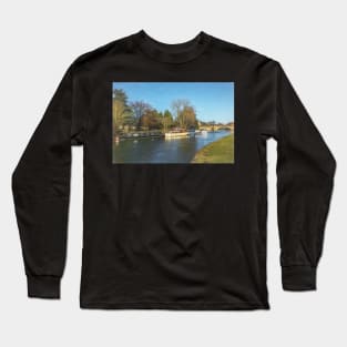 The River Thames At Abingdon Long Sleeve T-Shirt